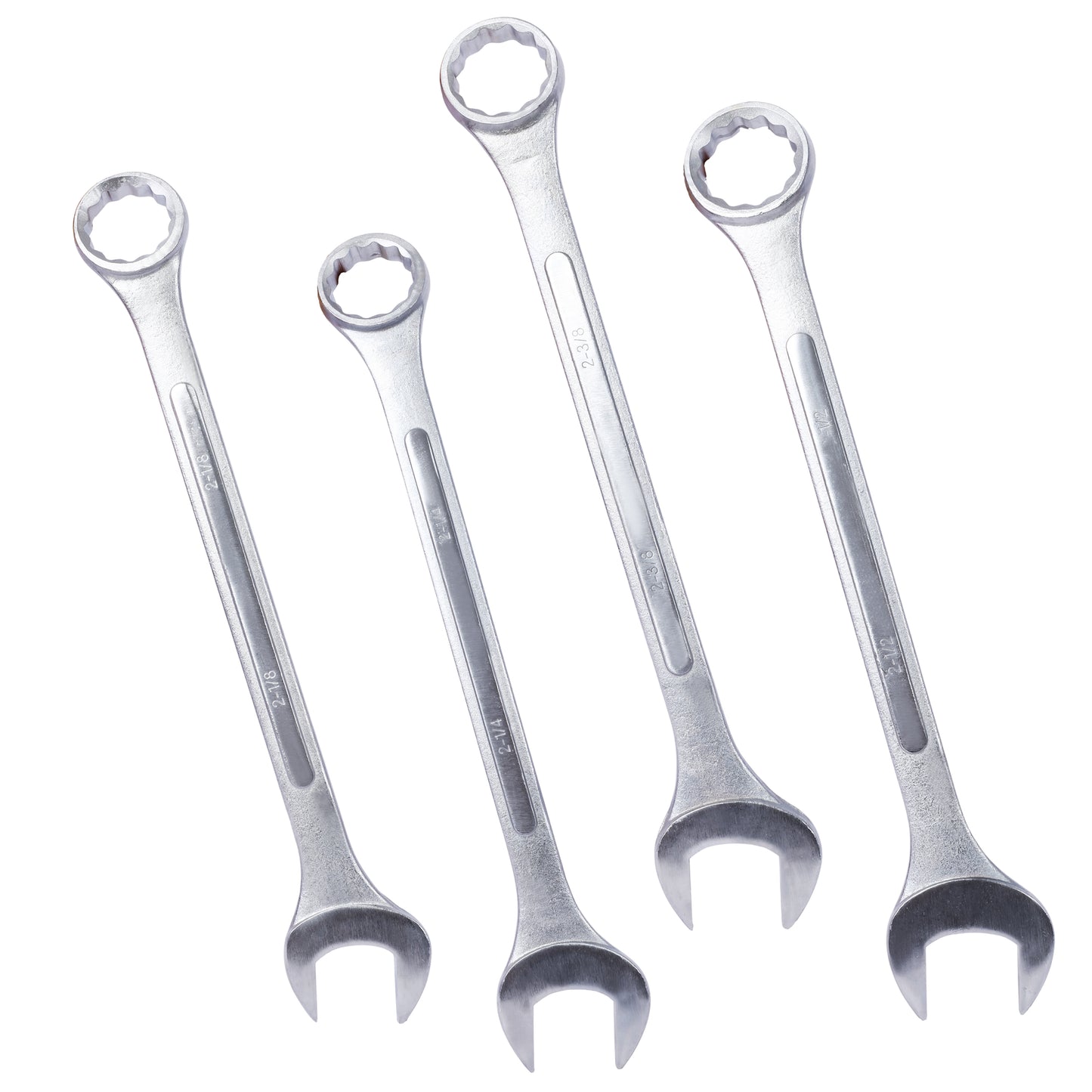 SAE Jumbo Combination Wrench Set Extra Large, 4 Piece ,storage bag included chrome plated SolidRoot Buy Furniture USA