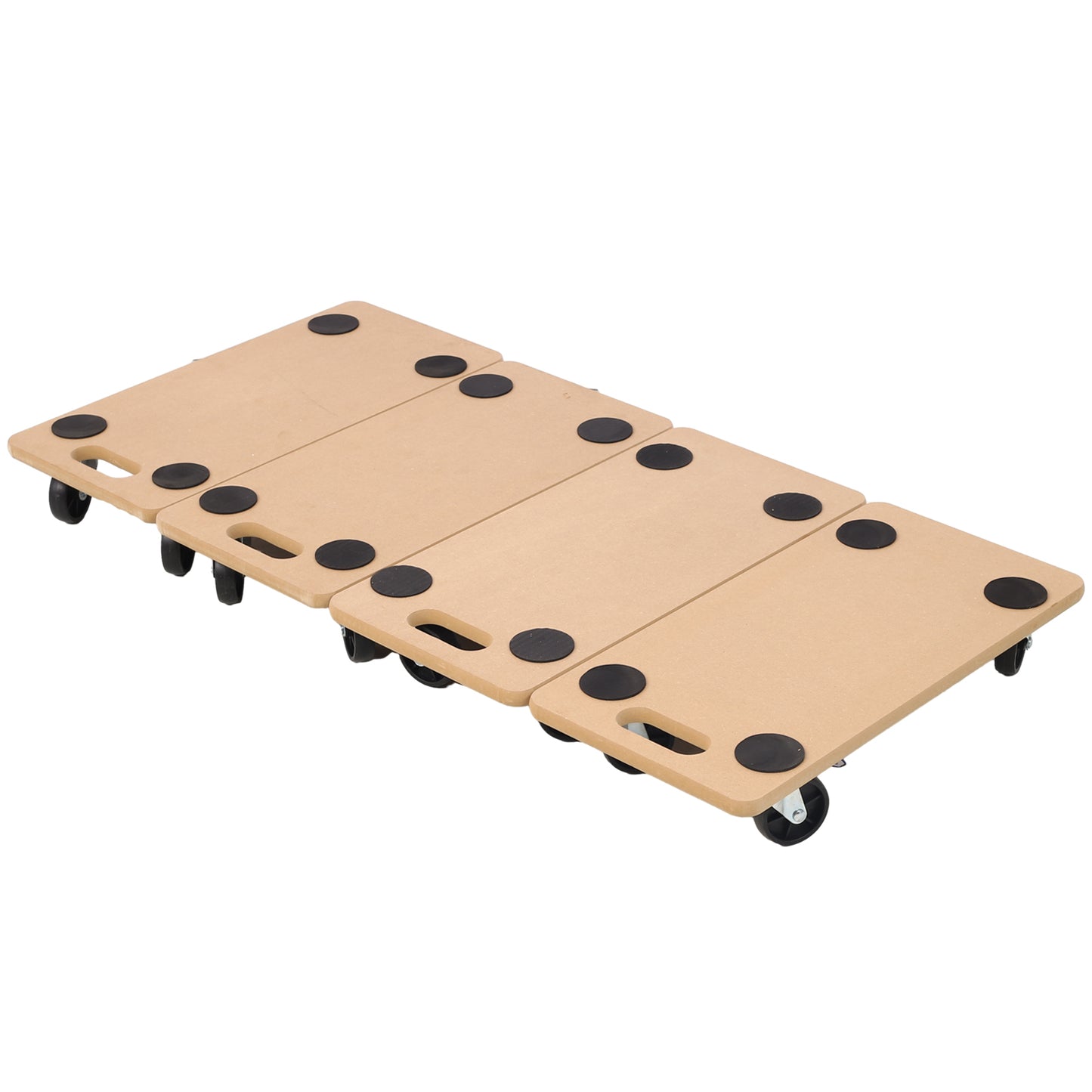Furniture Moving Dolly, Heavy Duty Wood Rolling Mover with Wheels for Piano Couch Fridge Heavy Items, Securely Holds 500 Lbs (4pcs 22.8' x11.2' Platform) SolidRoot Buy Furniture USA