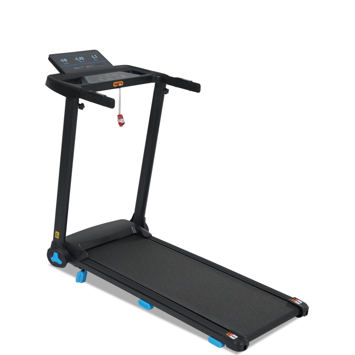 Folding Treadmills for Home Small, 3.0HP Portable Treadmill with 8% Incline,10MPH Walking Pad with Incline, 300 LBS Walking Pad Treadmills with Bluetooth, Heart Rate Sensors,Charge Station