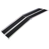 Portable and Foldable Wheelchair Ramp with Non-Skid Surface, 600 Pound Capacity, Aluminium, 10ft SolidRoot Buy Furniture USA