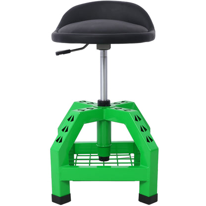 Pneumatic 360 Degree Swivel Stool, Mechanics Rolling Creeper Seat, Heavy Duty Rolling Mechanics Stool, Shop Stool with Casters green SolidRoot Buy Furniture USA