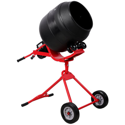 4.0 CUFT/110L Portable Electric Concrete Mixer, Heavy Duty Power Cement Mixing Machine for Mortar, Poly Drum 110V/60Hz  ETL Certificated SolidRoot Buy Furniture USA