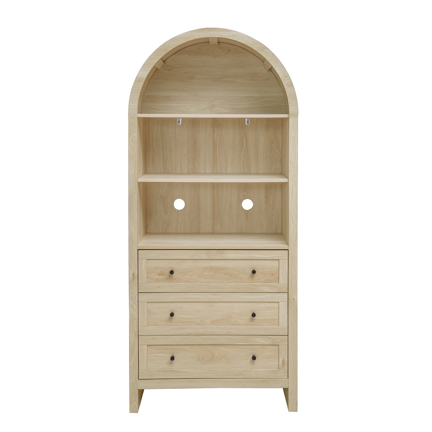 Arched Kitchen Pantry, Modern Farmhouse Wood Kitchen Storage Cabinets, Arched Storage Display Cabinet with Adjustable Shelves, Versatile Cupboard for Kitchen, Dining Room, Living Room SolidRoot Buy Furniture USA