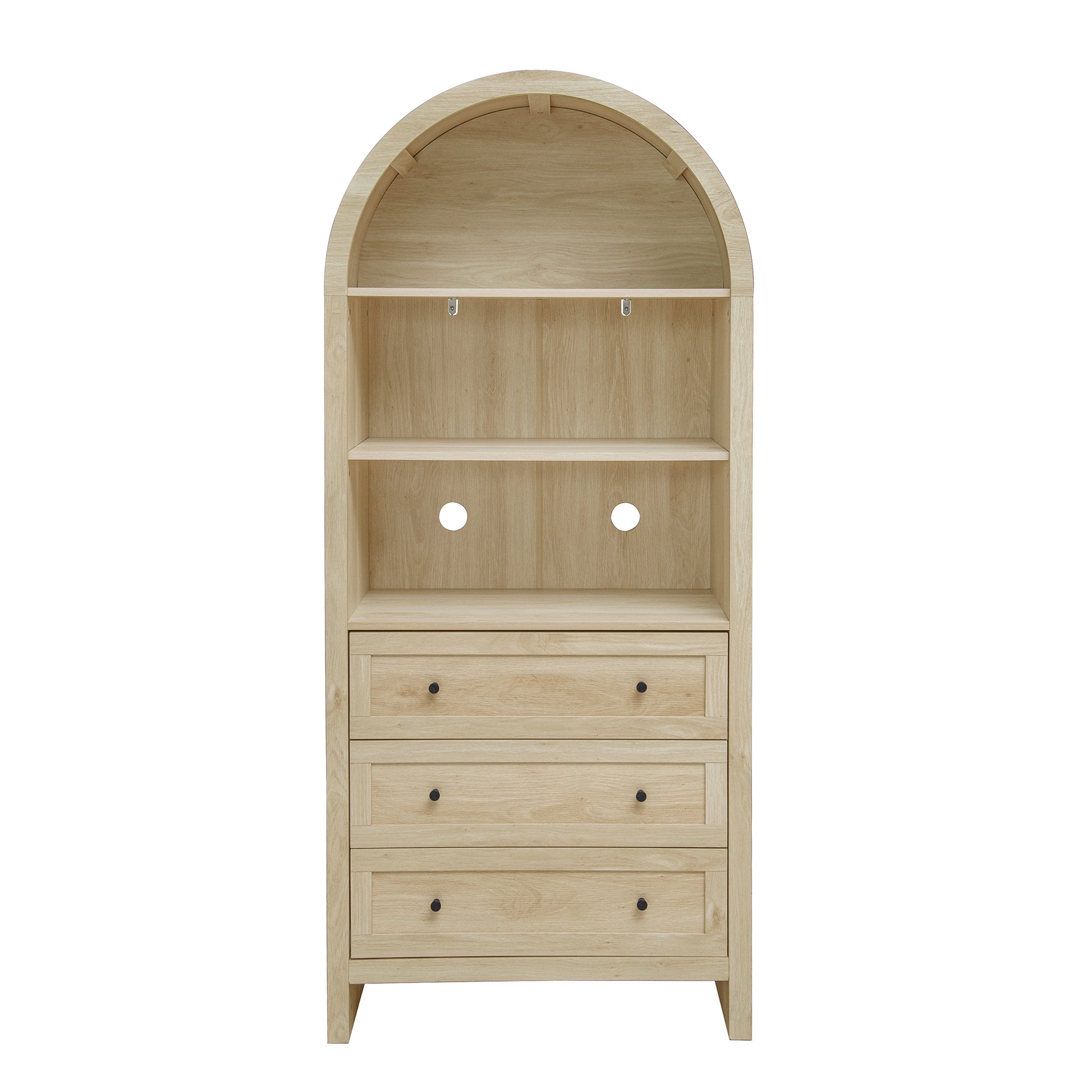 Arched Kitchen Pantry, Modern Farmhouse Wood Kitchen Storage Cabinets, Arched Storage Display Cabinet with Adjustable Shelves, Versatile Cupboard for Kitchen, Dining Room, Living Room SolidRoot Buy Furniture USA