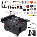 100W Multi-Functional Table Saw Mini Desktop Electric Saw Cutter Speed & Angle Adjustable 16MM Cutting Depth with Blade Flexible Shaft and More Accessories for Wood Plastic Acrylic Cutting SolidRoot Buy Furniture USA