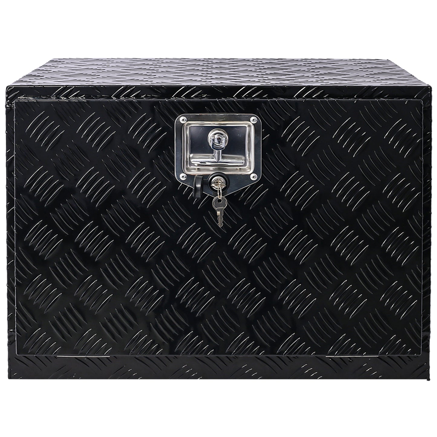 24inch Aluminum tool box,heavy duty truck bed tool box,outdoor trailer pickup storage tool box,RV storage organizer,underbody  box w/lock keys,black SolidRoot Buy Furniture USA