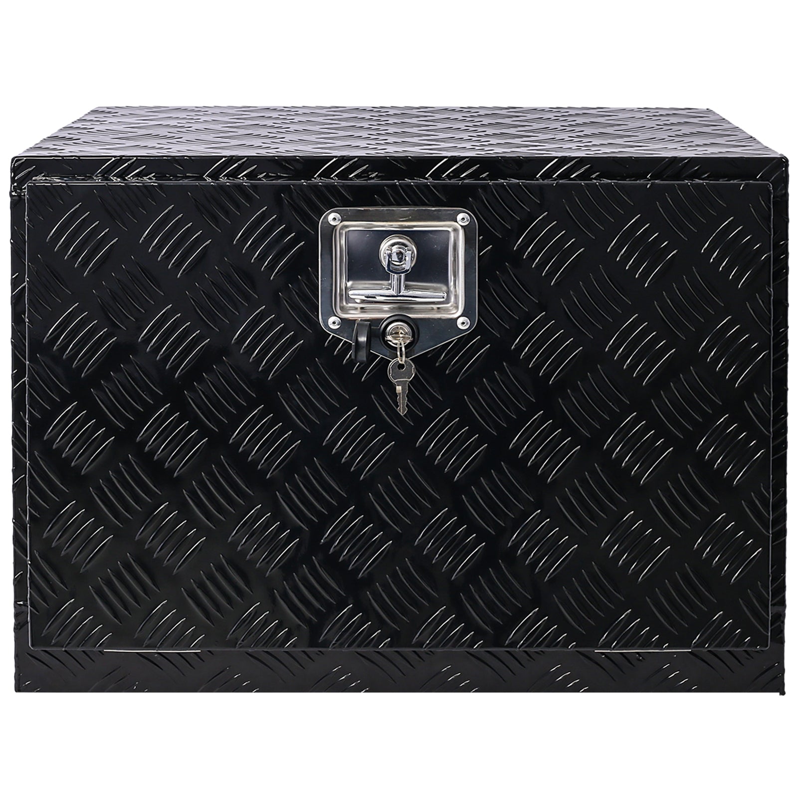 24inch Aluminum tool box,heavy duty truck bed tool box,outdoor trailer pickup storage tool box,RV storage organizer,underbody  box w/lock keys,black SolidRoot Buy Furniture USA
