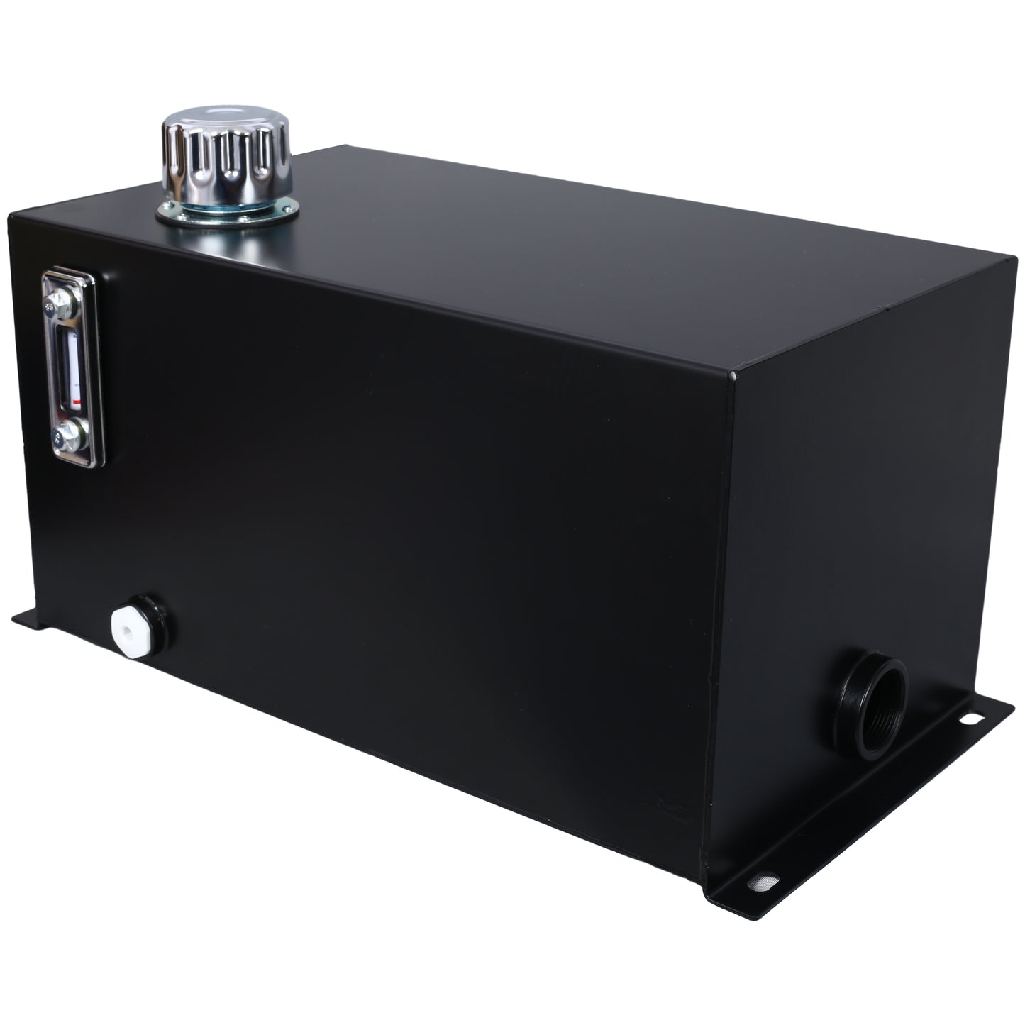 Heavy Duty Hydraulic Fluid Tank 10 Gal Steel Reservoir with Strainer, Gauge & Breather Cap for Tractors & Trucks SolidRoot Buy Furniture USA