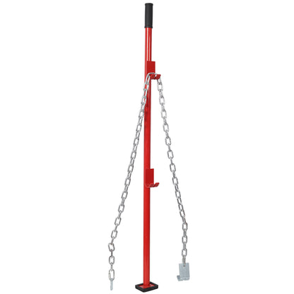 Universal 52-Inch Red Steel Pulling Stick Tool for Car Repair Bumpers and Dent Fixing SolidRoot Buy Furniture USA