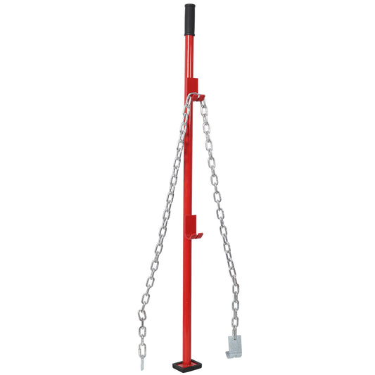 Universal 52-Inch Red Steel Pulling Stick Tool for Car Repair Bumpers and Dent Fixing SolidRoot Buy Furniture USA