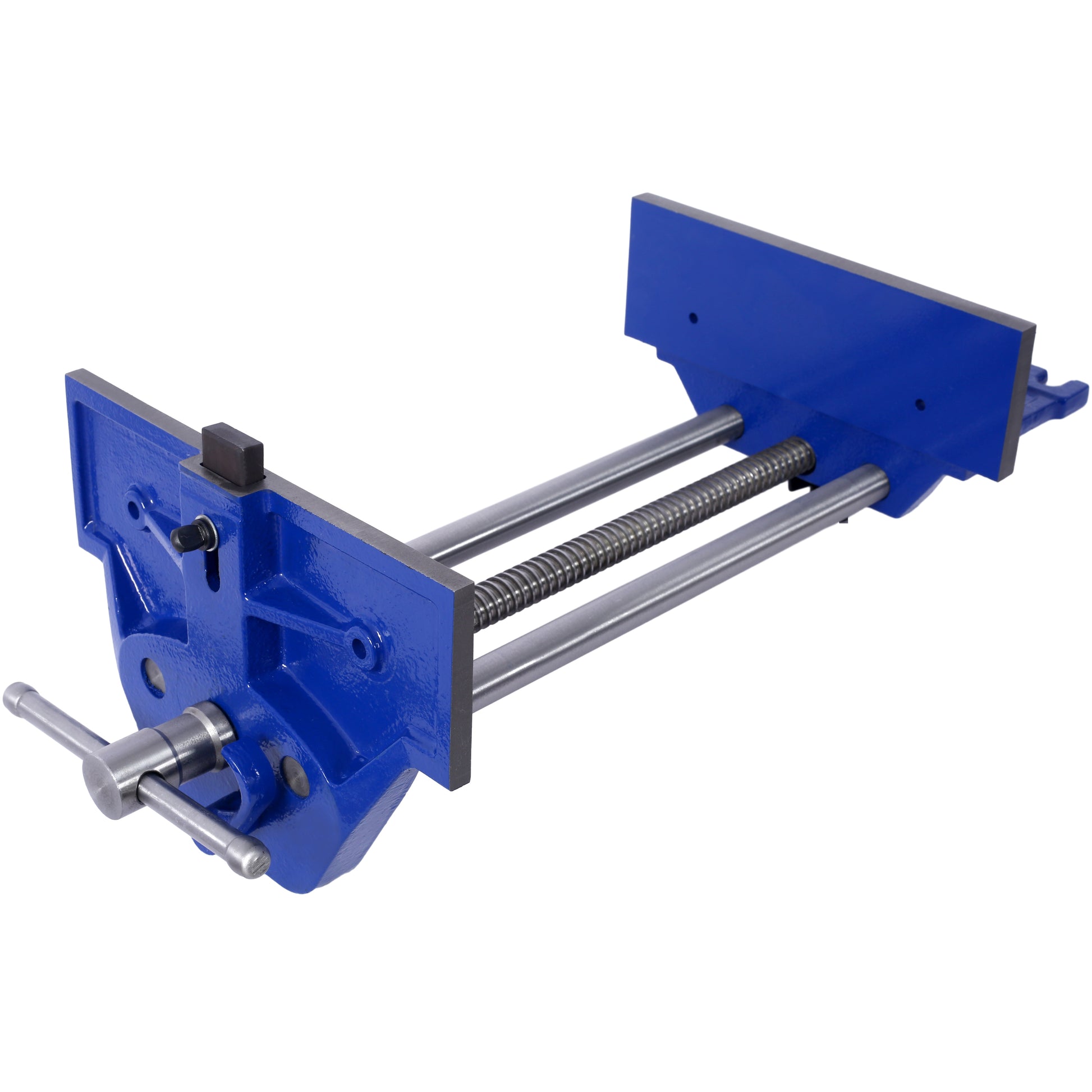 Rapid Action Woodworking Vise Quick Release Lever for Quick Adjustments 10.5 Inch Jaw Width Made with Heavy-Duty Cast Iron ,Blue SolidRoot Buy Furniture USA