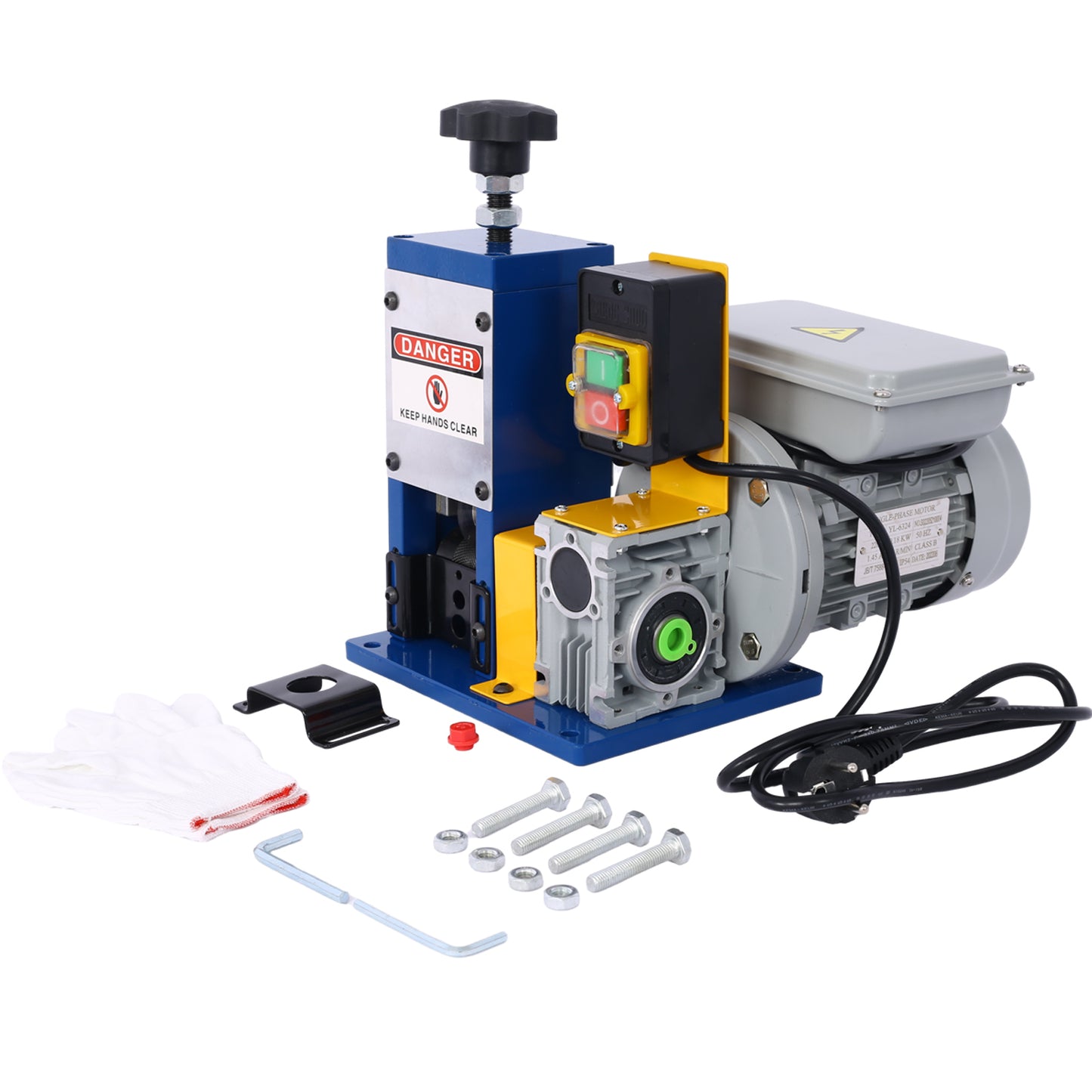 Automatic Wire Stripping Machine for 0.06'-1' Copper Wires, Motorized Wire Stripper Tool for 7/0-15 AWG Scrap Electrical Wire Recycling, Electrical Tool for DIY Cable Copper Wire Stripping SolidRoot Buy Furniture USA