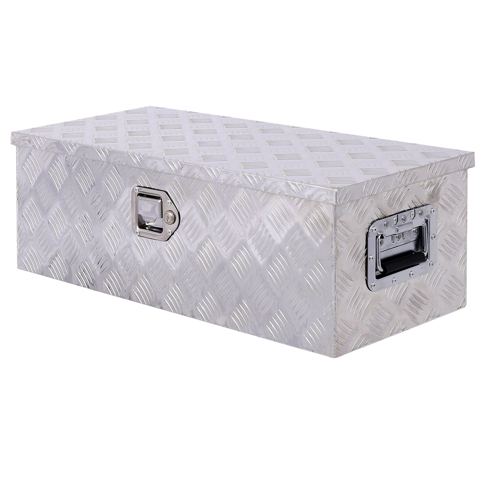 30inch Aluminum tool box,heavy duty truck bed tool box,outdoor trailer pickup storage tool box,RV storage organizer,underbody  box w/lock keys,silver SolidRoot Buy Furniture USA