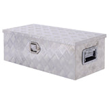 30inch Aluminum tool box,heavy duty truck bed tool box,outdoor trailer pickup storage tool box,RV storage organizer,underbody  box w/lock keys,silver SolidRoot Buy Furniture USA