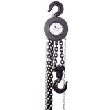 Chain hoist 4400lbs 2T capacity 10ft wIth 2 heavy duty hooks,Manual chain hoist steel construction,Black SolidRoot Buy Furniture USA