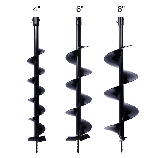 Auger Drill Bit for Planting Hole, Bulb Bedding Digging Post Hole Planting Tool for 3/4' Shaft Auger,Hole Digger Replacement Auger Bits Earth Auger Digging Bit 4IN+6IN+8IN SolidRoot Buy Furniture USA