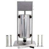 Stainless Steel Commercial Sausage Stuffer,Dual Speed Vertical Sausage Maker 22LB/10L, Meat Filler with 4 Stuffing Tubes SolidRoot Buy Furniture USA
