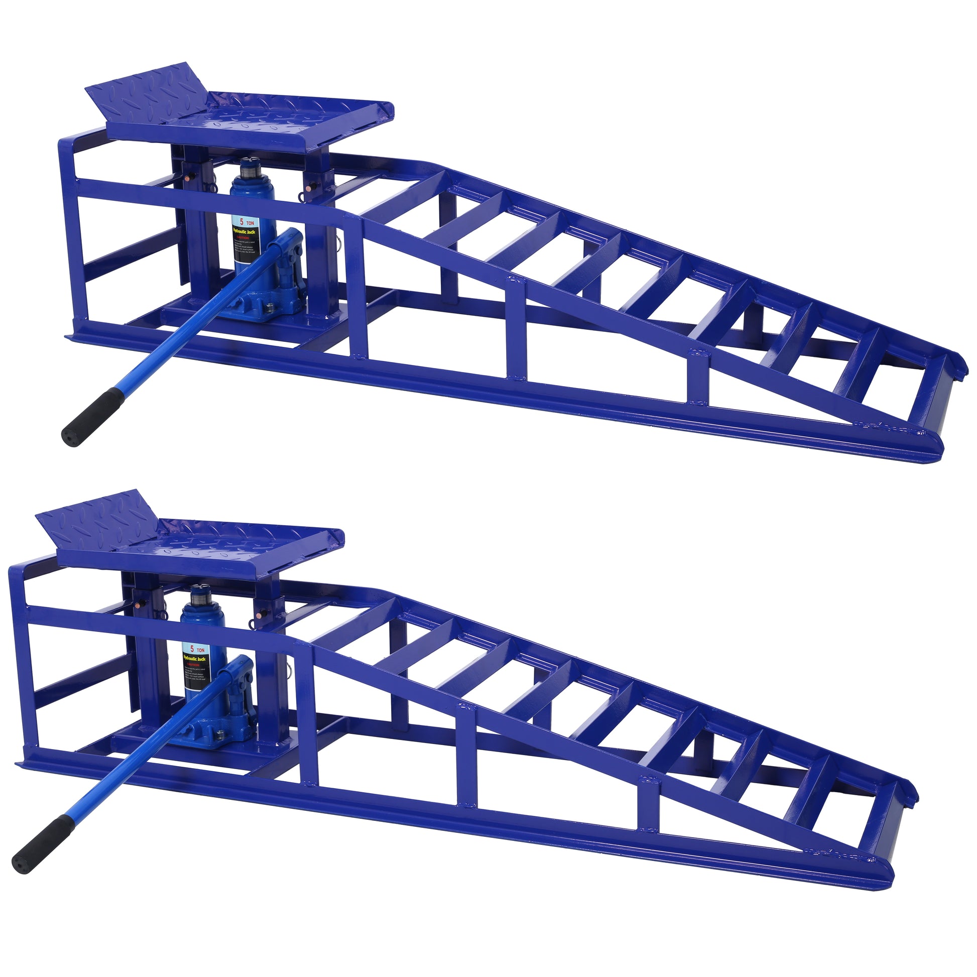 Auto Car Truck Service Ramps Lifts, Garage Car Lift Hydraulic Ramps Black 5 Ton,Automotive Hydraulic Lift Repair Frame Lift(2 Pack) blue SolidRoot Buy Furniture USA