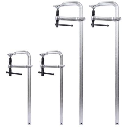 Bar Clamps Set, Drop Forged Steel Bar Clamps, Steel F Clamps for Welding, Woodworking, Metal working, DIY and Crafts, 2 pcs 12 inch x 3inch+ 2pcs 24inchx4-3/4' ,4pcs pack SolidRoot Buy Furniture USA