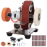 Mini Electric Belt-Sander Knife-Sharpener Sanding Machine 96W, Small Bench Grinder Kit 7 Speed Adjustable Power Polisher DIY Polishing Grinding Tool, Handcraft Jewelry SolidRoot Buy Furniture USA