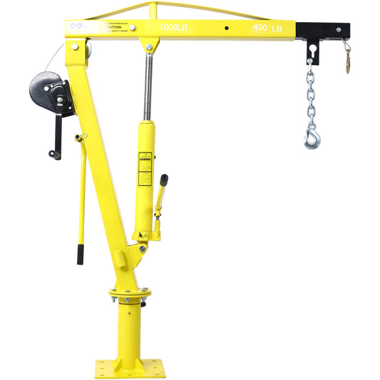 Hydraulic Pickup Truck Crane with Hand Winch  , Pickup Truck Bed Hoist Jib Crane- 1000-Lb. Capacity SolidRoot Buy Furniture USA