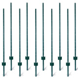 Fence Posts 5Feet - 10Pack, Heavy Duty Metal Fence Post with U-Channel, Steel Fence U-Post for Holding Garden Wire Fence, Corner Anchor Posts etc. SolidRoot Buy Furniture USA