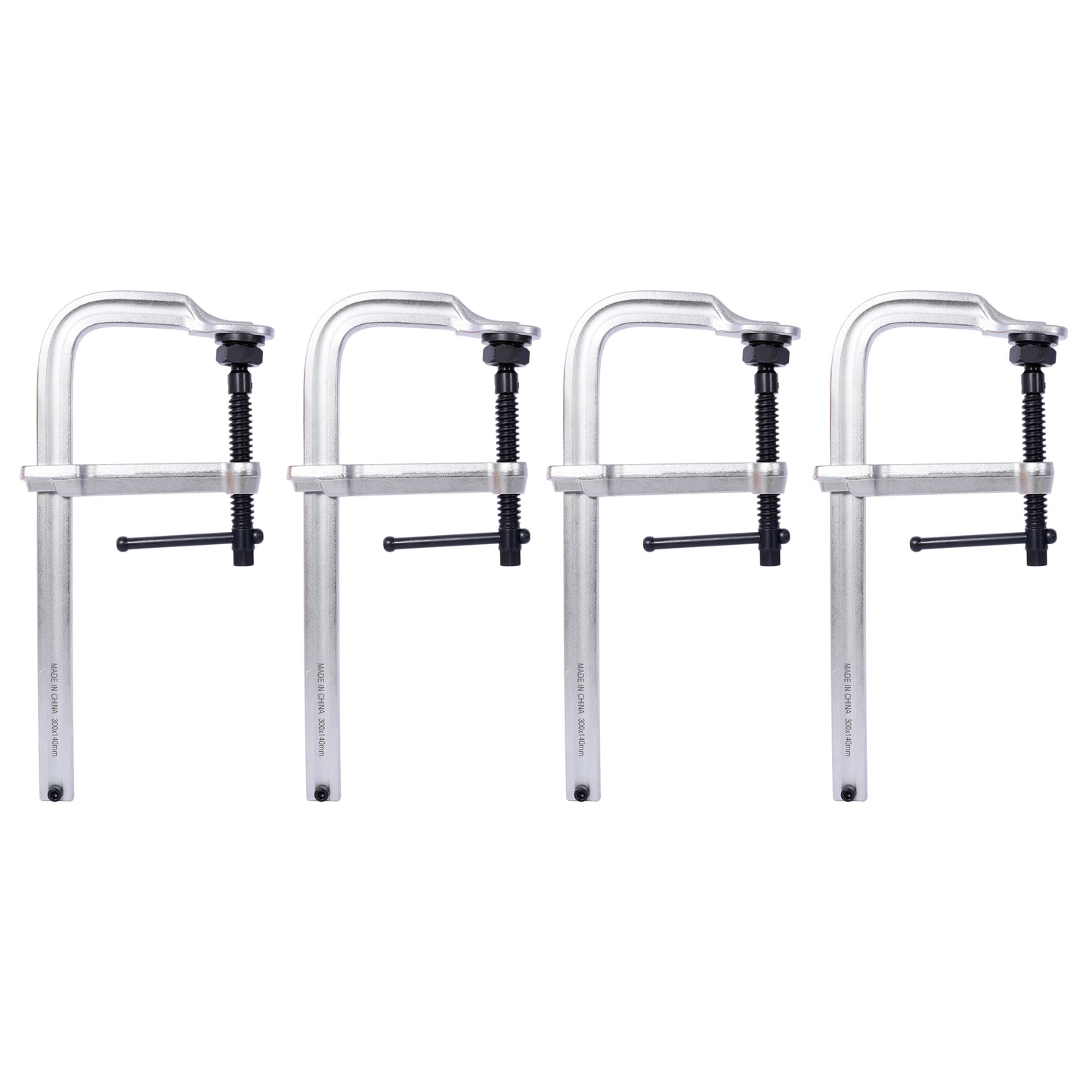 Heavy-Duty F-Clamp,Removable Swivel Pad, Deep Throat F Clamp 5-1/2', Heavy Duty Bar Clamp for Welding,12'x5 1/2' ,4 pcs pack SolidRoot Buy Furniture USA