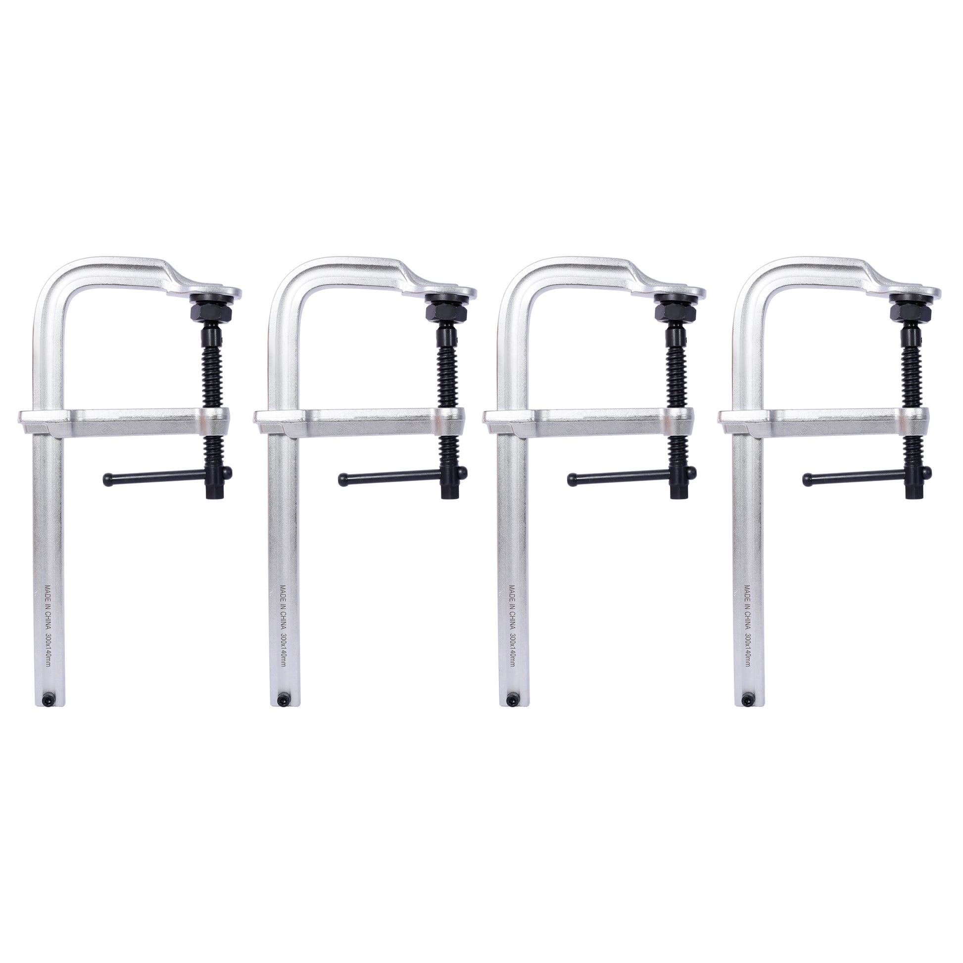 Heavy-Duty F-Clamp,Removable Swivel Pad, Deep Throat F Clamp 5-1/2', Heavy Duty Bar Clamp for Welding,12'x5 1/2' ,4 pcs pack SolidRoot Buy Furniture USA