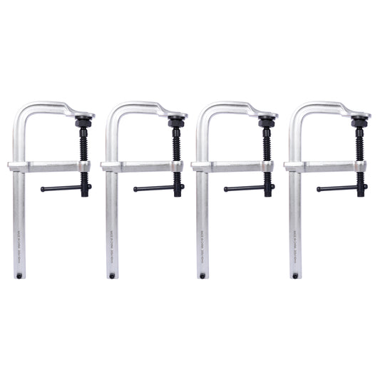 Heavy-Duty F-Clamp,Removable Swivel Pad, Deep Throat F Clamp 5-1/2', Heavy Duty Bar Clamp for Welding,12'x5 1/2' ,4 pcs pack SolidRoot Buy Furniture USA