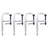 Heavy-Duty F-Clamp,Removable Swivel Pad, Deep Throat F Clamp 5-1/2', Heavy Duty Bar Clamp for Welding,12'x5 1/2' ,4 pcs pack SolidRoot Buy Furniture USA
