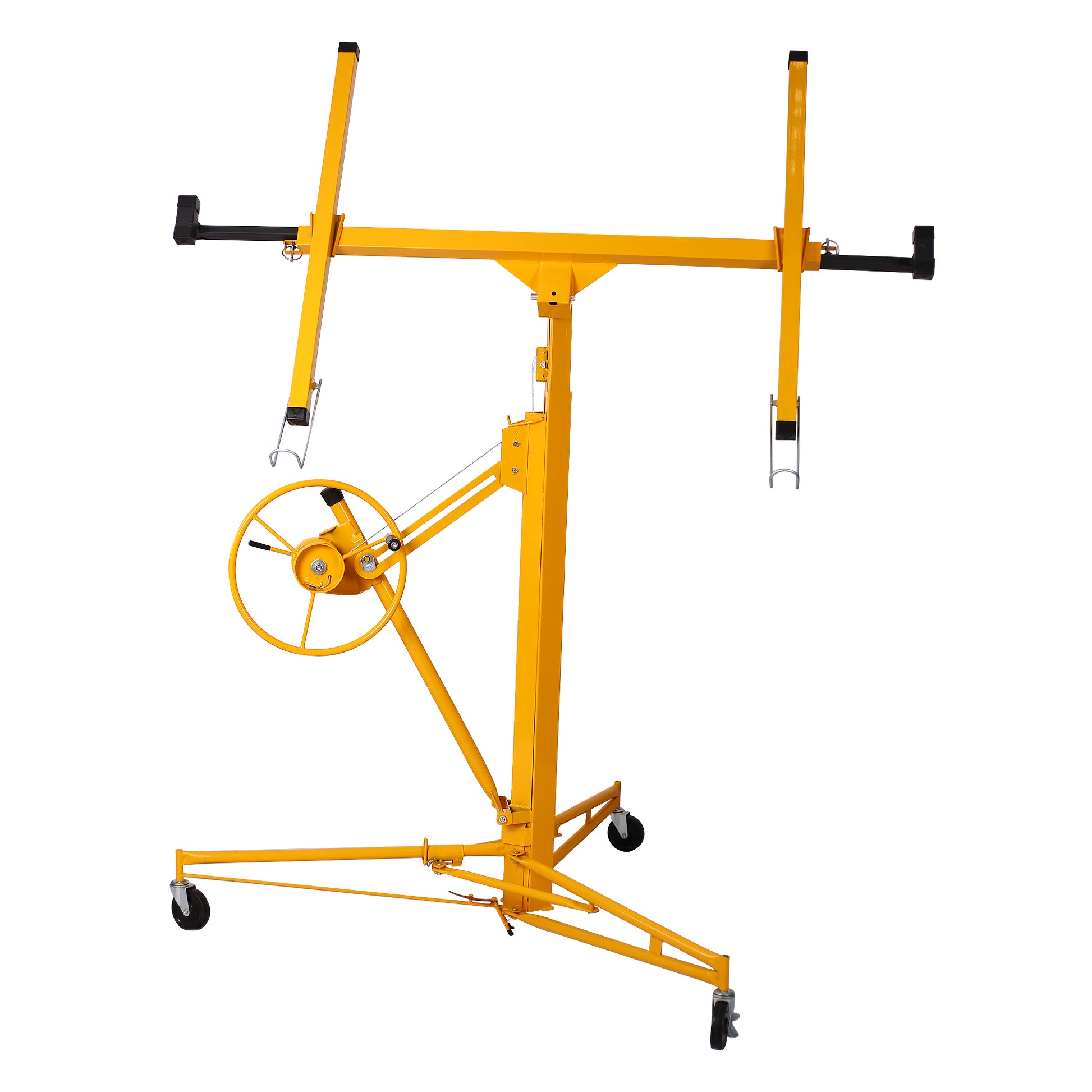 Yellow Drywall Panel Hoist Lift for 16ft Panels with Sturdy Steel Construction SolidRoot Buy Furniture USA