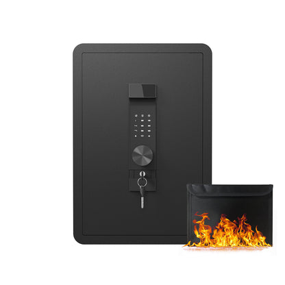 High Security Large-sized Safe Box with Fireproof and Waterproof Bag, 3.0 Cub Feet Safe with Electronic Password Lock,Safe with Private Inner Cabinet for Home,Office and Hotel SolidRoot Buy Furniture USA