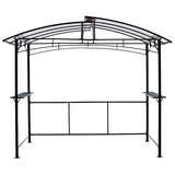 Grill gazebo 8x5ft,outdoor patio canopy,BBQ shelter with steel Hardtop and side shelves SolidRoot Buy Furniture USA