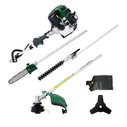 4 in 1 Multi-Functional Trimming Tool, 31CC 4-Cycle Garden Tool System with Gas Pole Saw, Hedge Trimmer, Grass Trimmer, and Brush Cutter EPA Compliant SolidRoot Buy Furniture USA
