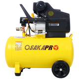 4.5HP Portable 13 Gallons Oil-Lubricated Air Compressor Tank Ultra Quiet Horizontal Tank Adjustable Pressure with Built-in Wheel SolidRoot Buy Furniture USA