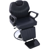 Hair Stylist All Purpose Barber Chair for Barbershop Salon Chair,Heavy Duty Hydraulic Barber Chair Spa Furniture Shampoo Reclining Extra Wider Seat Beauty Hair Salon Equipment,black SolidRoot Buy Furniture USA