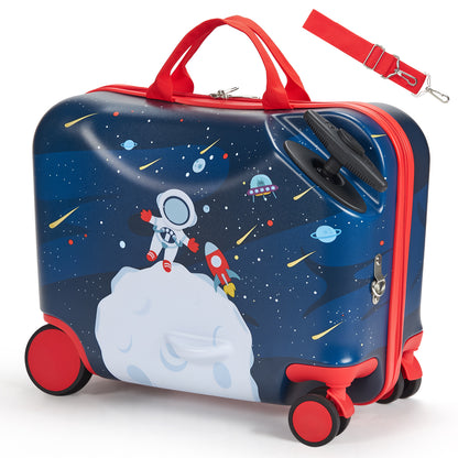 Ride-on Luggage 18-inch Lightweight Kids Scooter Suitcase with Wheels - SolidRoot Buy Furniture USA