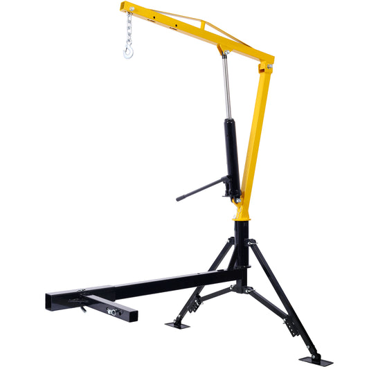 Receiver Hitch Mounted Hydraulic Swivel Pickup Truck Crane - 1000 lbs. Capacity With 3 Boom Capacities of 500 lbs, 750 lbs and 1000 lbs. SolidRoot Buy Furniture USA