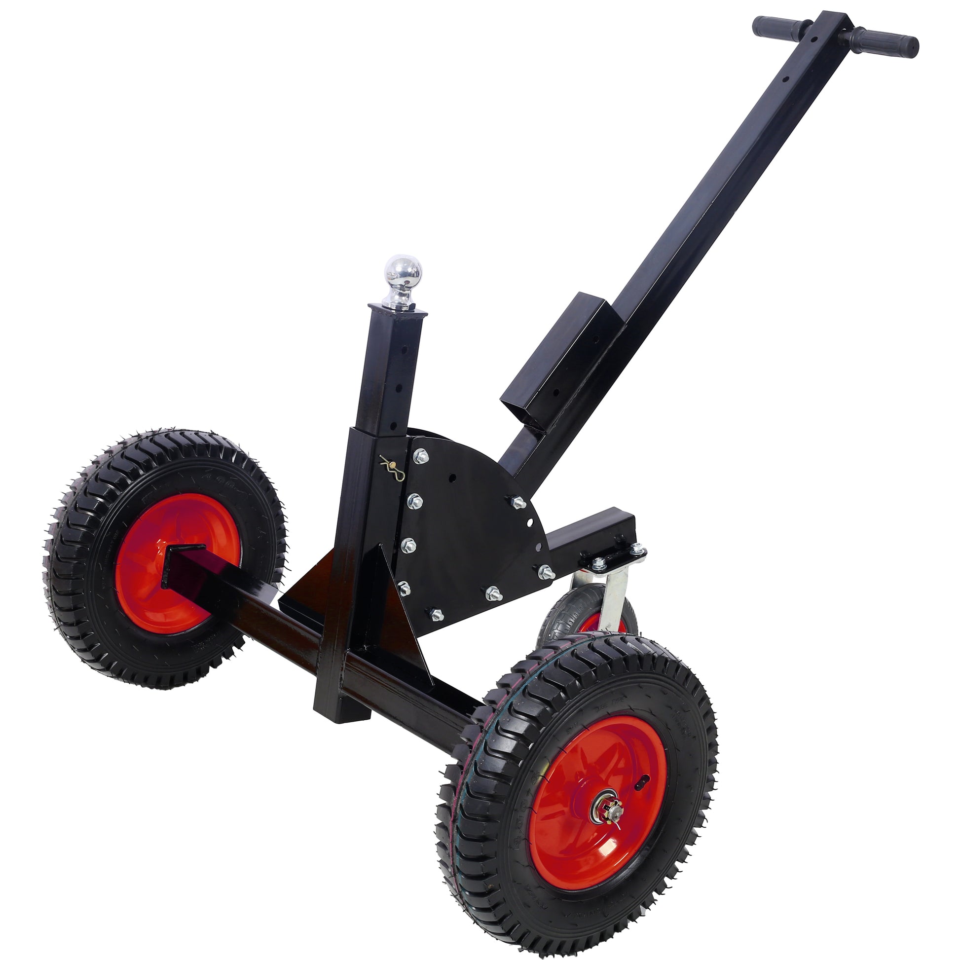 2-in-1 Heavy Duty 1,500lbs Trailer Dolly Load Capacity, Trailer Mover 2' Hitch Ball, 24''-35.4'' Adjustable Height Trailer RV Boat SolidRoot Buy Furniture USA