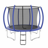 UB 10FT trampoline inner safetynet with powder coating--Pumpkin-Blue
