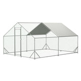 Large Metal Chicken Coop, Walk-in Chicken Run,Galvanized Wire Poultry Chicken Hen Pen Cage, Rabbits Duck Cages with Waterproof and Anti-Ultraviolet Cover for Outside(10' L x 13 W x 6.56' H) - SolidRoot Buy Furniture USA
