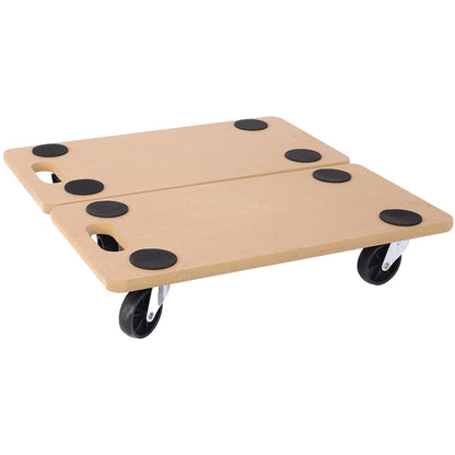 Furniture Moving Dolly, Heavy Duty Wood Rolling Mover with Wheels for Piano Couch Fridge Heavy Items, Securely Holds 500 Lbs (2pcs 22.8' x11.2' Platform) SolidRoot Buy Furniture USA