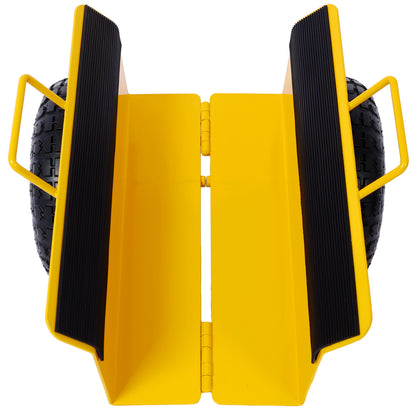 Heavy Duty Panel Dolly Slab Dolly with Handle & 2 10' Peneumatic Tires Wheels 600LBS Load Capacity for Drywall Sheet Heavy Appliance & Material Handling All Terrain Moving Cart Panel Dolly - Yellow SolidRoot Buy Furniture USA