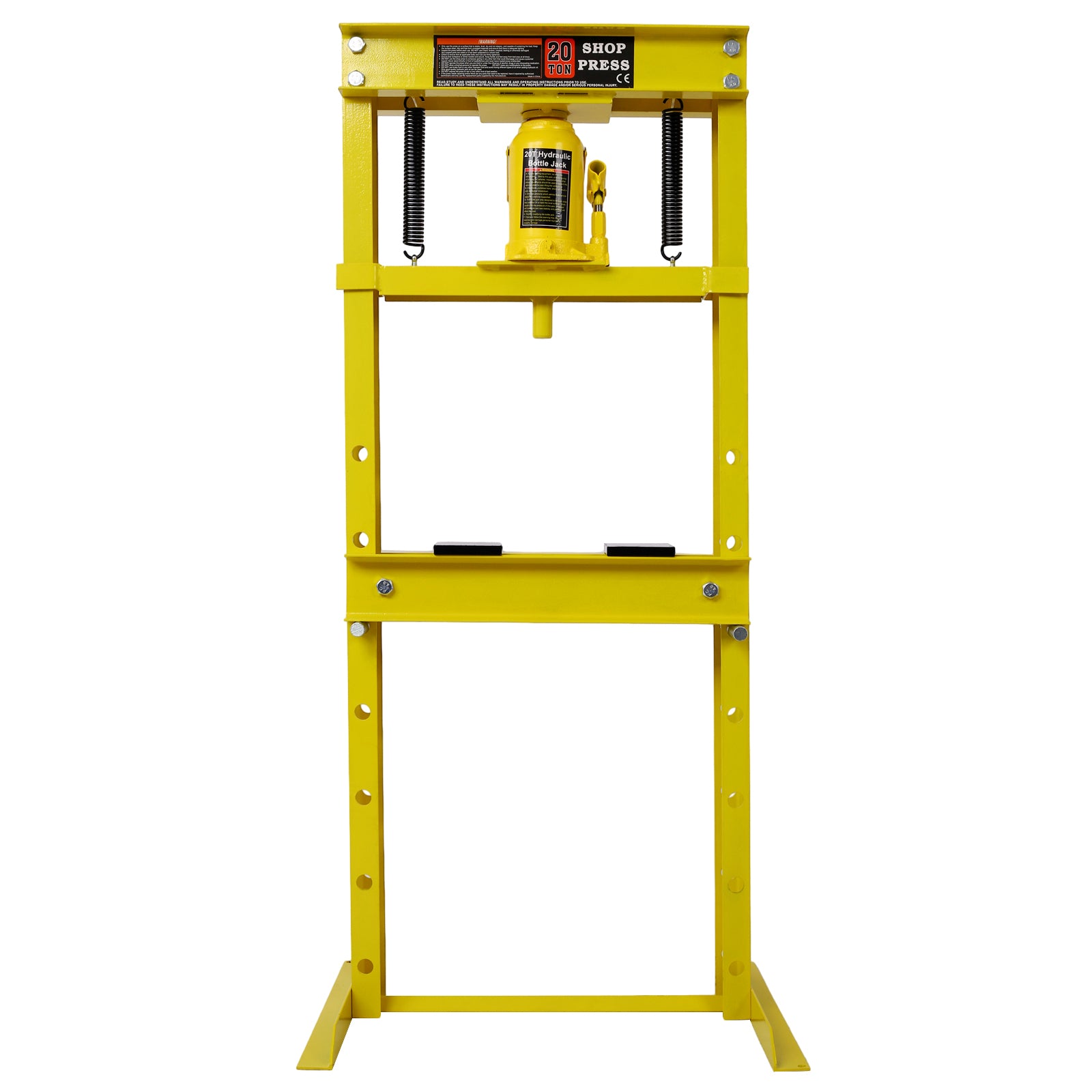 20 Ton Bottle Jack Shop Press, Bend, Straighten, or Press Parts, Install Bearings, U-Joints, Bushings, Ball Joints, and Pulleys,yellow SolidRoot Buy Furniture USA