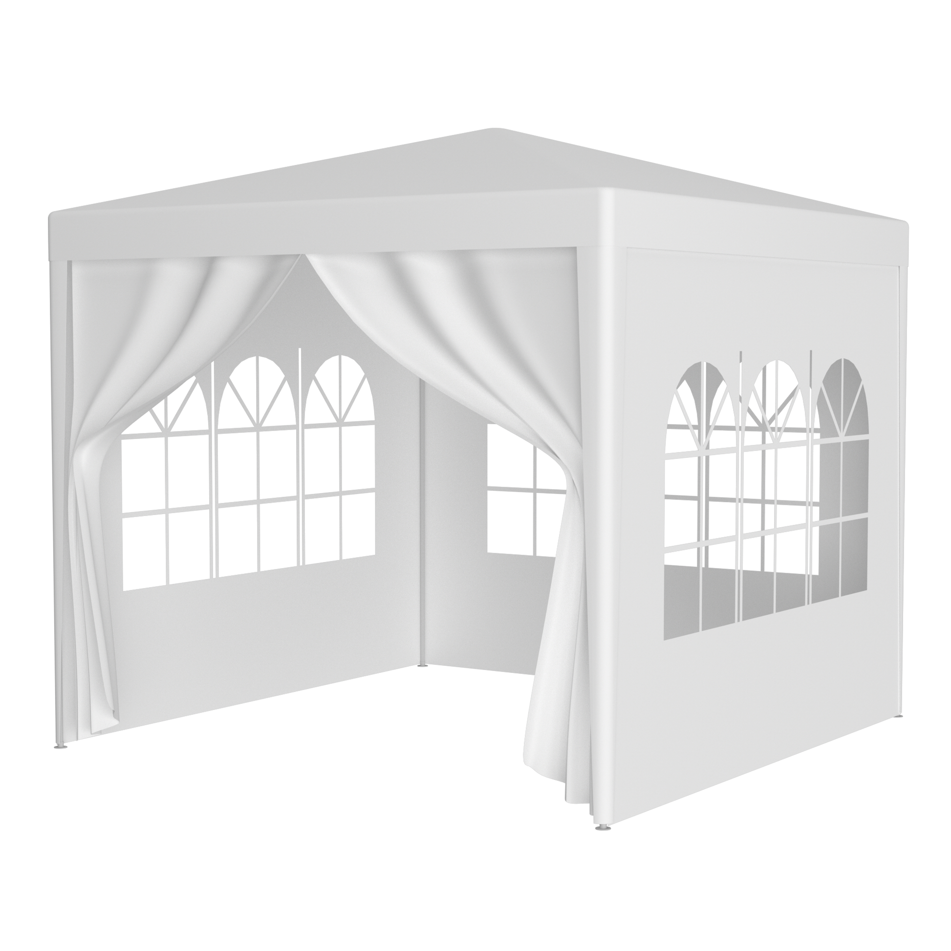 10'x10' Party Tent Outdoor Heavy Duty Gazebo Wedding Canopy + 4 Removable Walls SolidRoot Buy Furniture USA