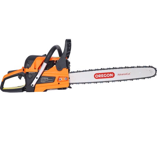 Gasoline Chainsaw 20-Inch 52cc for Tree and Wood Cutting, Orange Plastic SolidRoot Buy Furniture USA