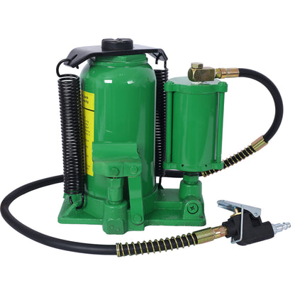 Air Hydraulic Bottle Jack, 20 Ton/44029 LBS All Welded Bottle Jack, 10.2-19.7 inch Lifting Range, Manual Handle and Air Pump, for Car, Pickup, Truck, RV, Auto Repair, Industrial Engineering,Green SolidRoot Buy Furniture USA