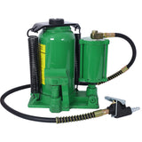 Air Hydraulic Bottle Jack, 20 Ton/44029 LBS All Welded Bottle Jack, 10.2-19.7 inch Lifting Range, Manual Handle and Air Pump, for Car, Pickup, Truck, RV, Auto Repair, Industrial Engineering,Green SolidRoot Buy Furniture USA