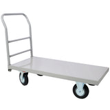 Platform Truck Industrial Flat Dolly Cart with Wheels - Heavy Duty 24 x 48 Cart - 2000lb Capacity Flatbed Hand TruckSteel Smooth Deck Platform Truck 24 In. x 48 In. 2000 Lb. Capacity, Gray color SolidRoot Buy Furniture USA