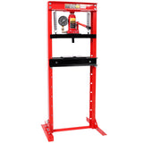 12Ton Bottle Jack Shop Press with Gauge, Bend, Straighten, or Press Parts, Install Bearings, U-Joints, Bushings, Ball Joints, and Pulleys,RED SolidRoot Buy Furniture USA